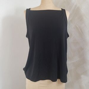 Banana Republic Large Sleeveless Black Top Keyhole back